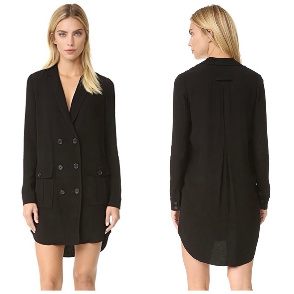 Rebecca Minkoff Leslie Crepe Tuxedo Dress Size 4